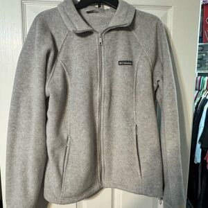 Columbia Light Gray Fleece Jacket